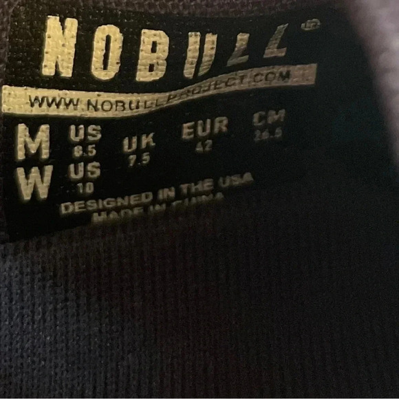 NOBULL Canvas Trainer Navy Ivory Blue Athletic Shoes Men's 8.5 Women’s 10 - Picture 3 of 6